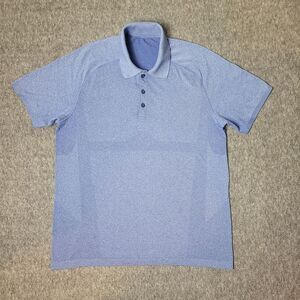 Lululemon Metal Vent Tech Mens Size S Performance Polo Gray